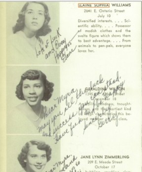 Geraldine Wilson. 1950. PA HS